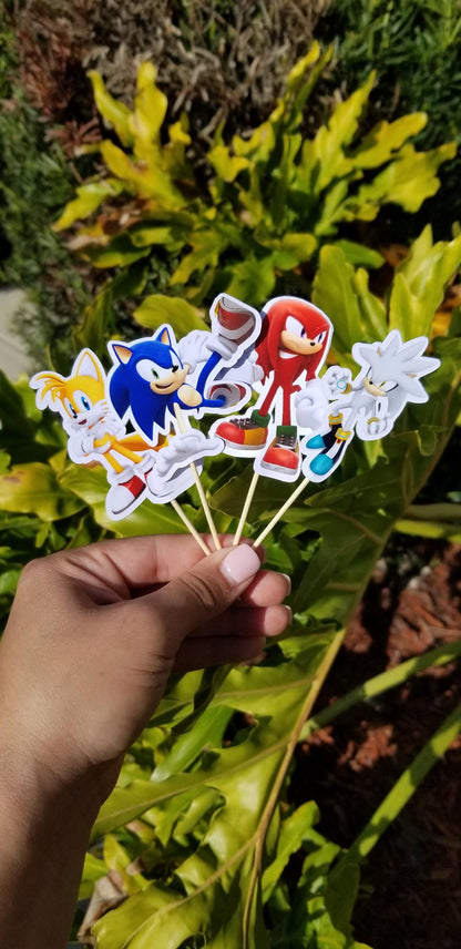 Cake Toppers (1x Large & 12x Small) - Custom Theme (Personalized)