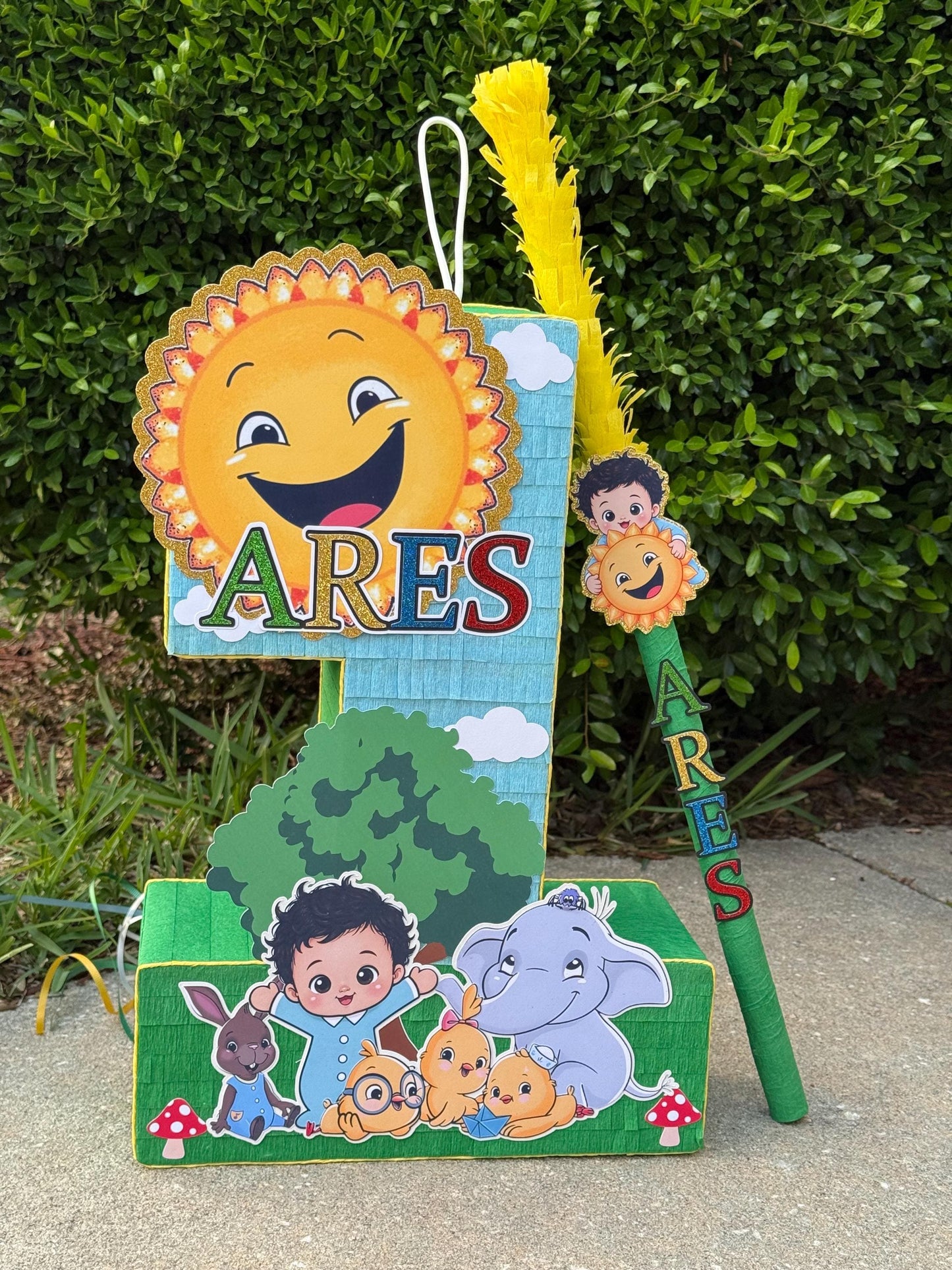 Piñata with Stick - Custom Theme - All Ages - 18 Inches Tall